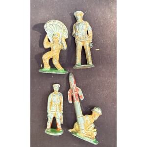Barclay Manoil Vintage 1930’s Lead Toy Soldier Lot Of 4 Some Rare Ones! C24/1